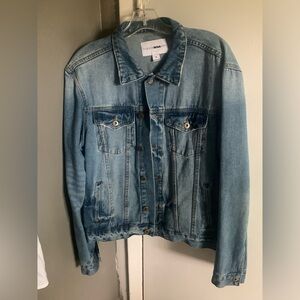 Fashion Nova Blue Men's Wally Denim Jean Jacket Size Medium